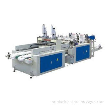 PLC Control T-shirt PP Plastic Bag Making Machine 220pcs/mi